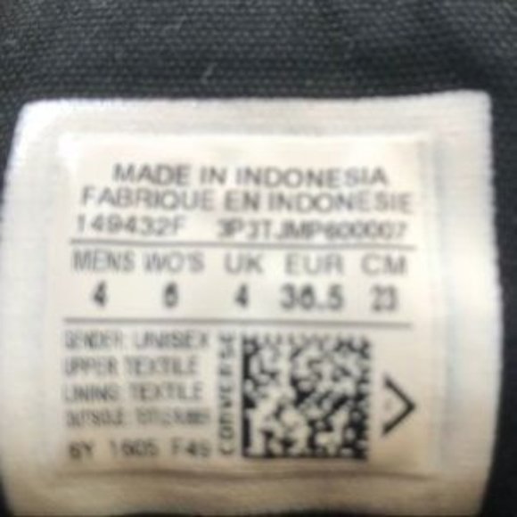 SOLD Converse | High Top Sneakers size 6 - Picture 7 of 7